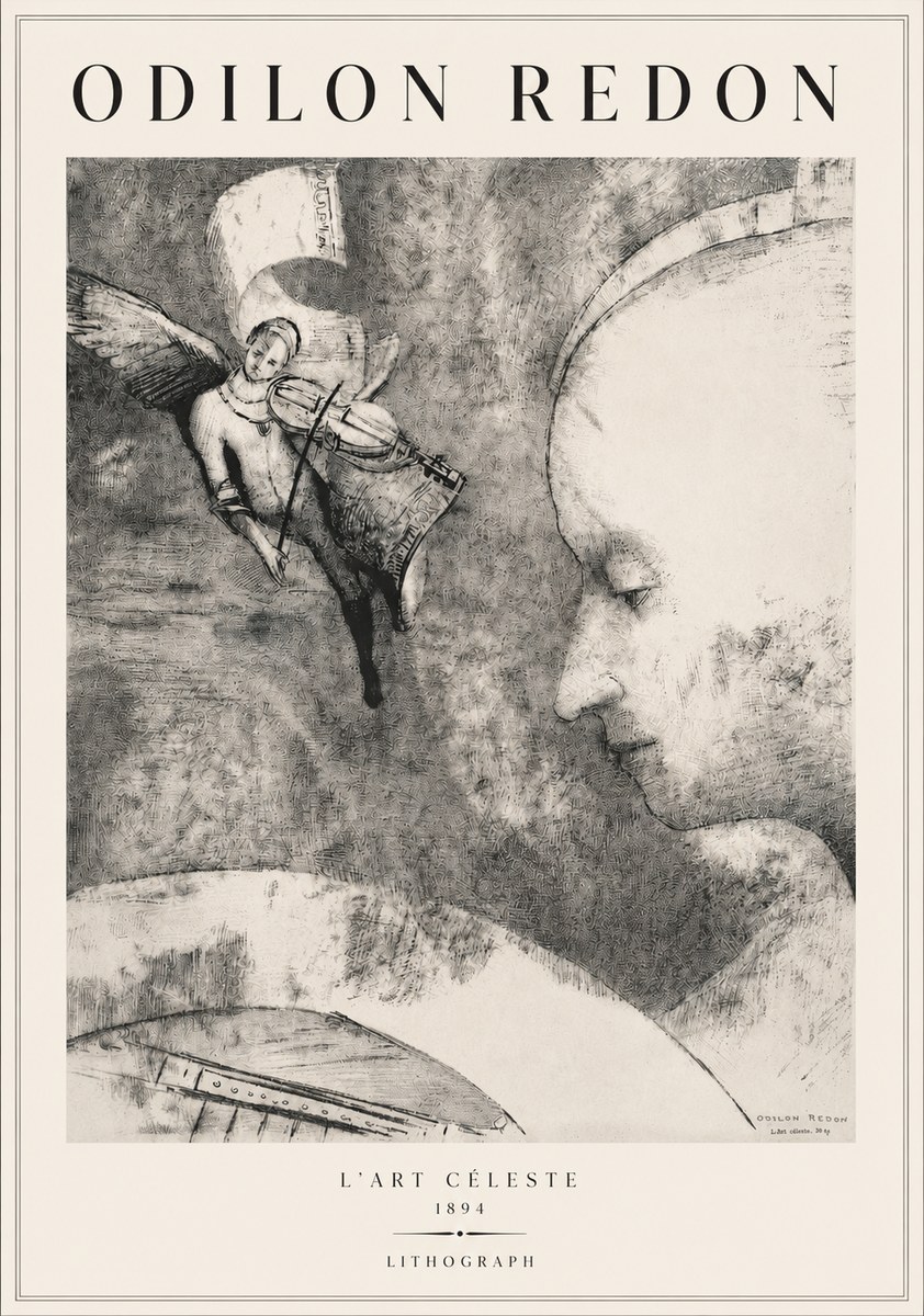 Odilon Redon L'art Céleste No3 - Plakát