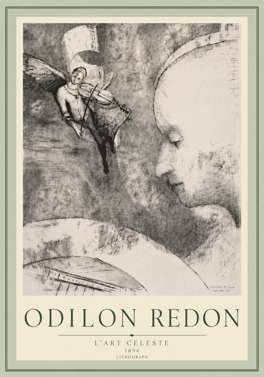 Odilon Redon L'art Céleste No5 - Plakát