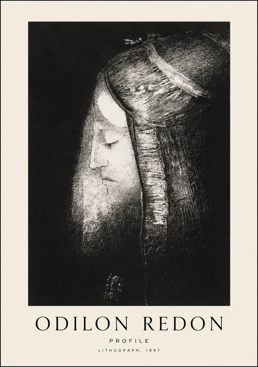 Odilon Redon Profile No1 - Plakát