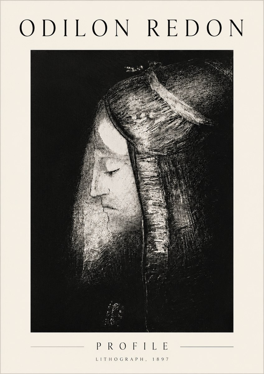 Odilon Redon Profile No6 - Plakát