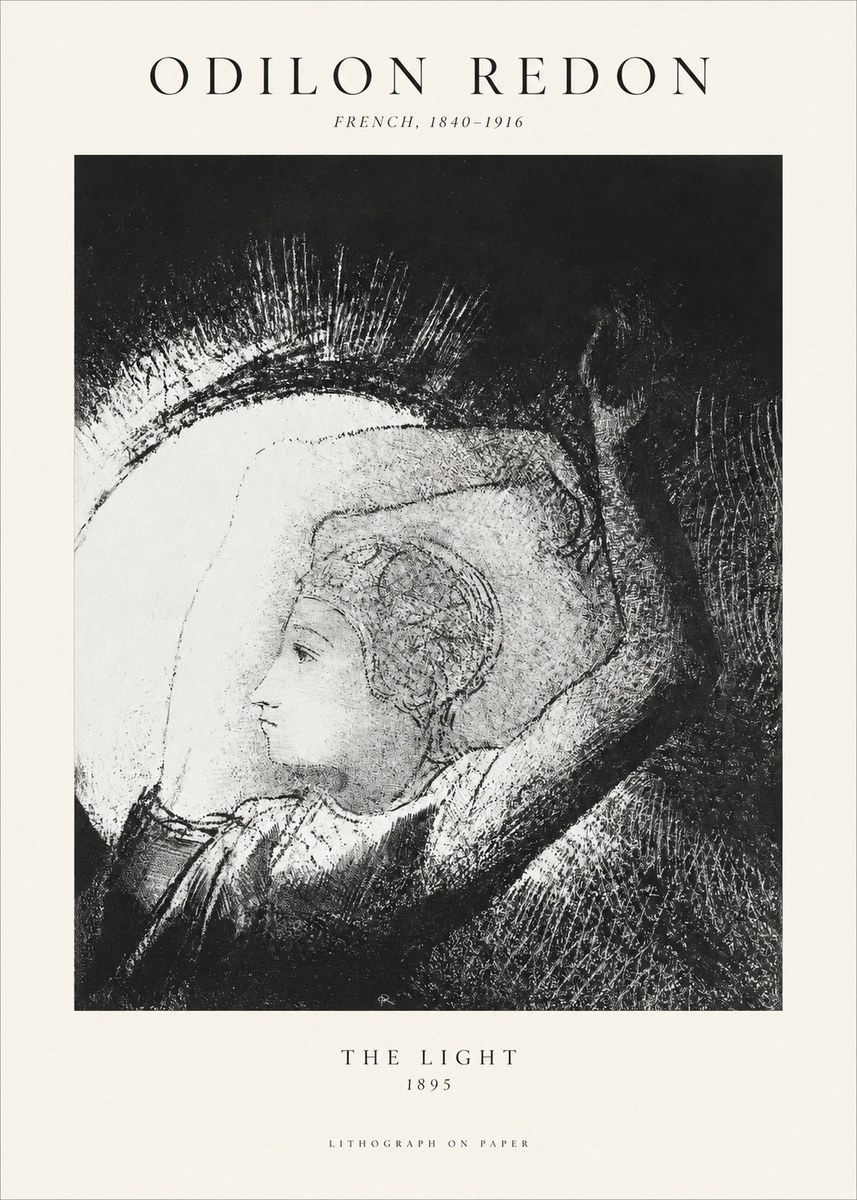 Odilon Redon The Light No1 - Plakát