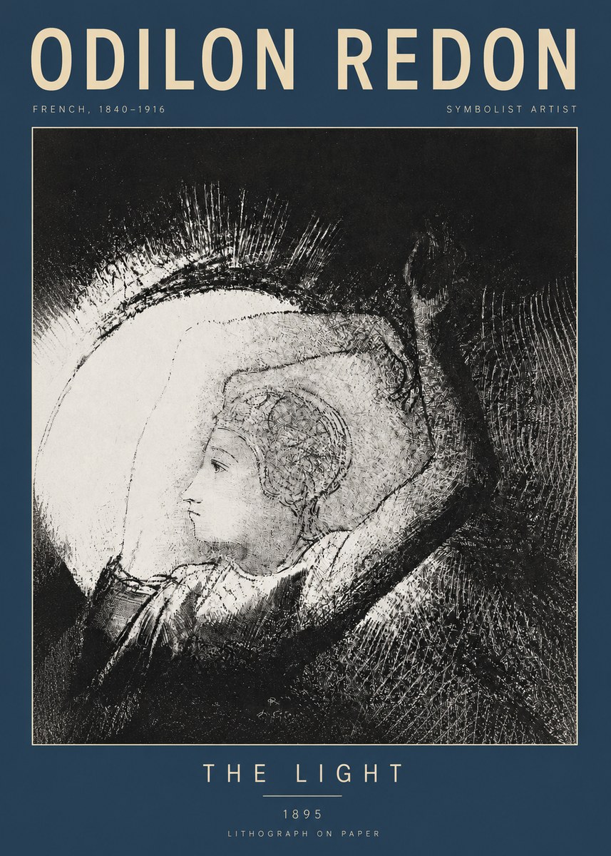 Odilon Redon The Light No2 - Plakát