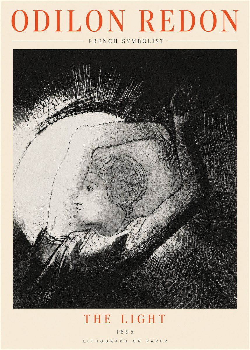 Odilon Redon The Light No4 - Plakát