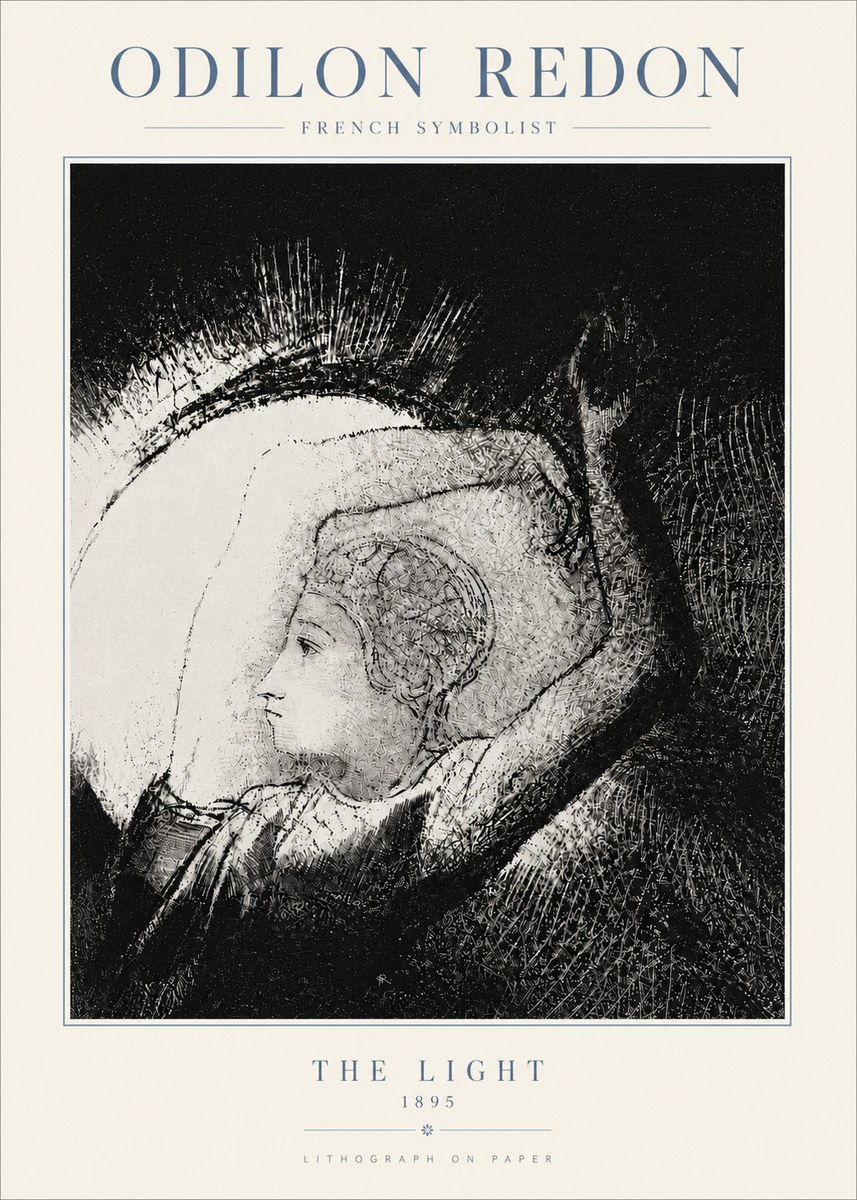 Odilon Redon The Light No5 - Plakát