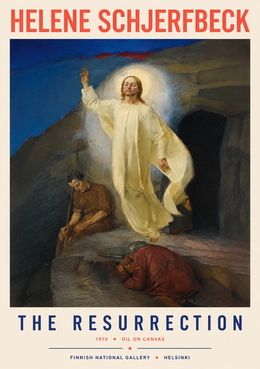 Helene Schjerfbeck The Resurrection No2 - Plakát