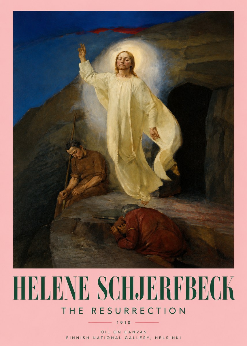 Helene Schjerfbeck The Resurrection No3 - Plakát
