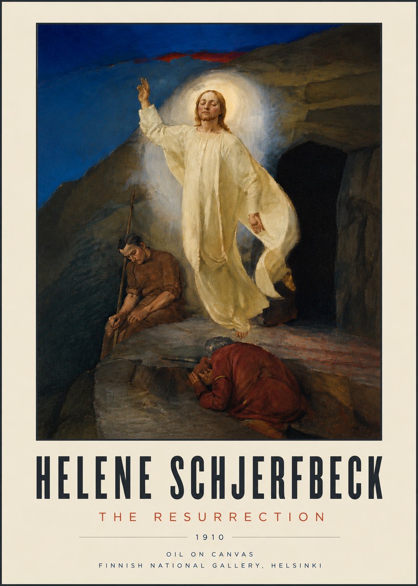 Helene Schjerfbeck The Resurrection No5 - Plakát