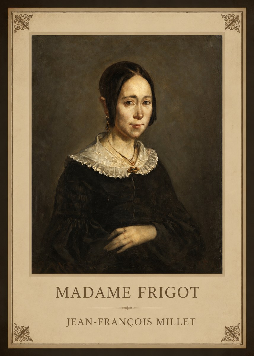 Jean-François Millet Madame Frigot No1 - Plakát
