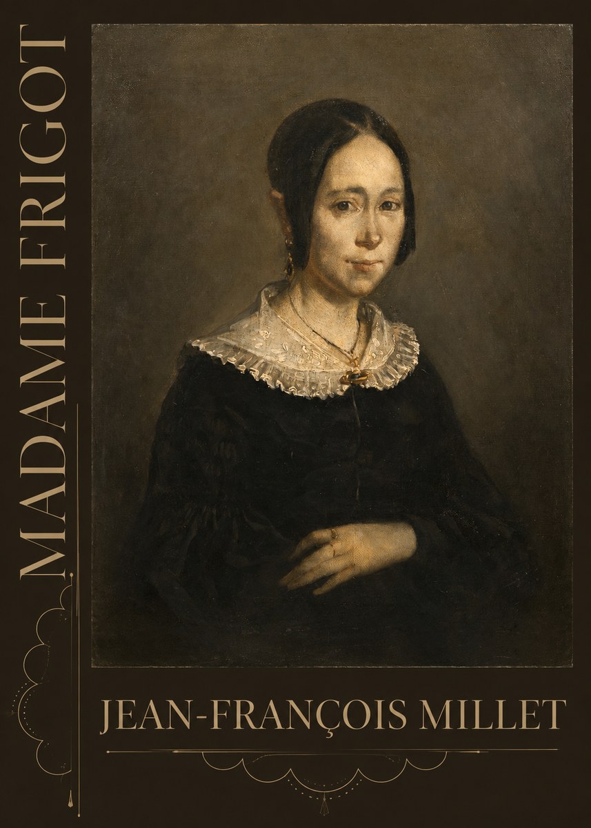 Jean-François Millet Madame Frigot No3 - Plakát