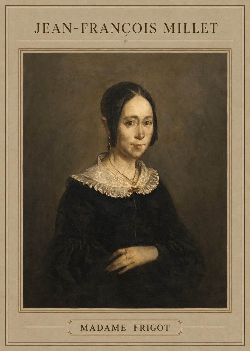 Jean-François Millet Madame Frigot No4 - Plakát