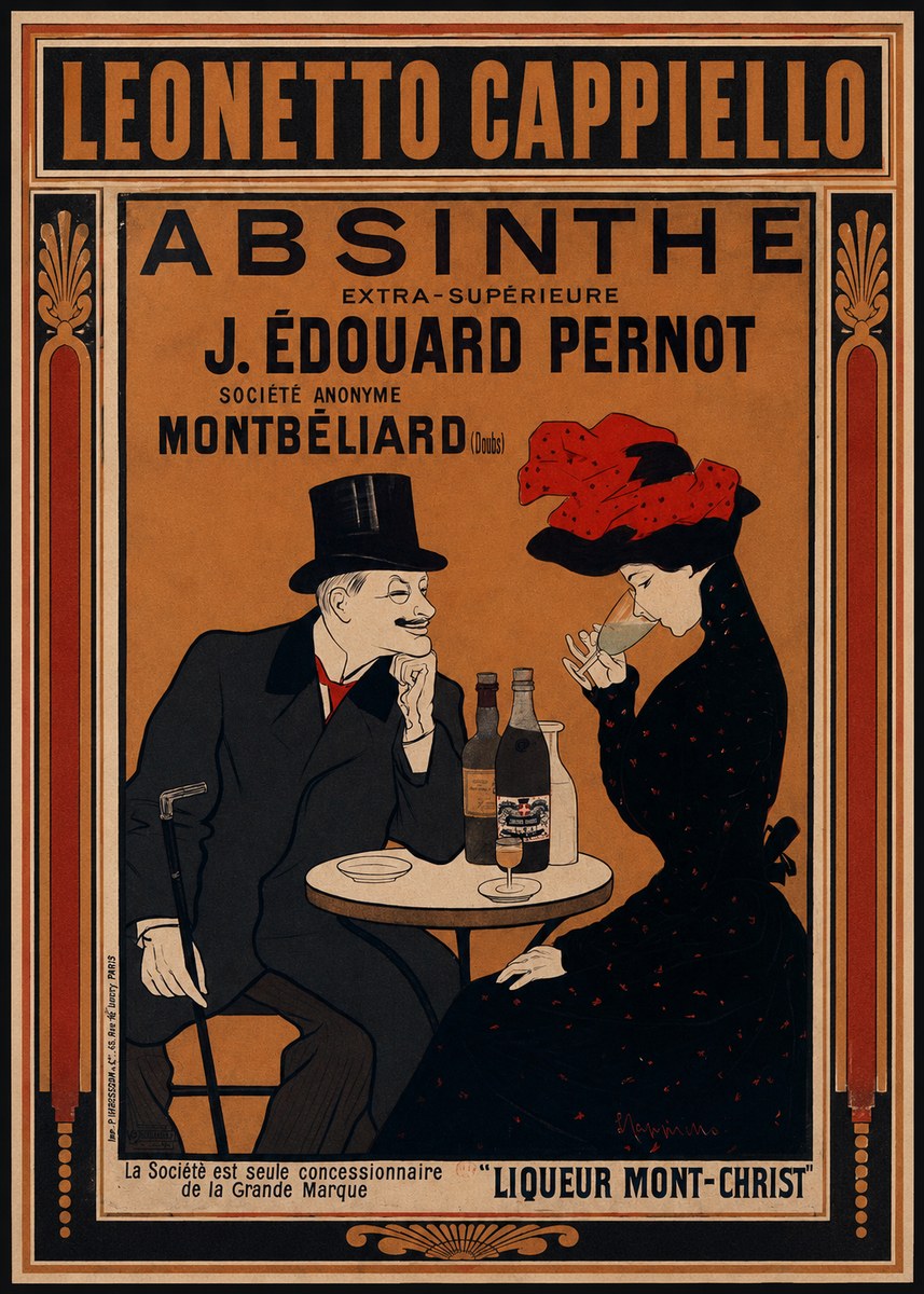 Leonetto Cappiello Absinthe J. Édouard Pernot No1 - Plakát