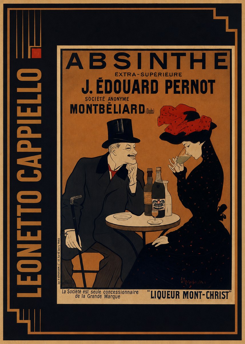 Leonetto Cappiello Absinthe J. Édouard Pernot No2 - Plakát