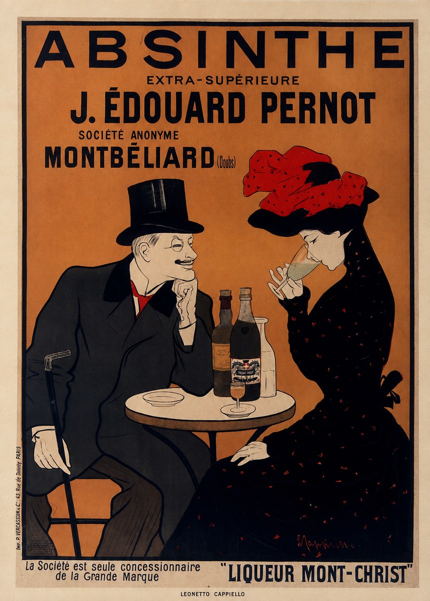 Leonetto Cappiello Absinthe J. Édouard Pernot No6 - Plakát