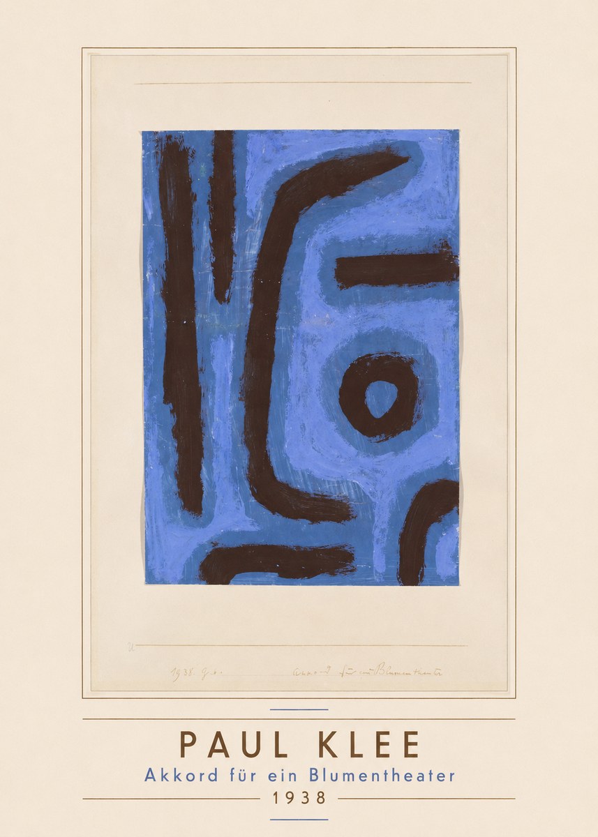 Paul Klee Akkord Für Ein Blumentheater No3 - Plakát