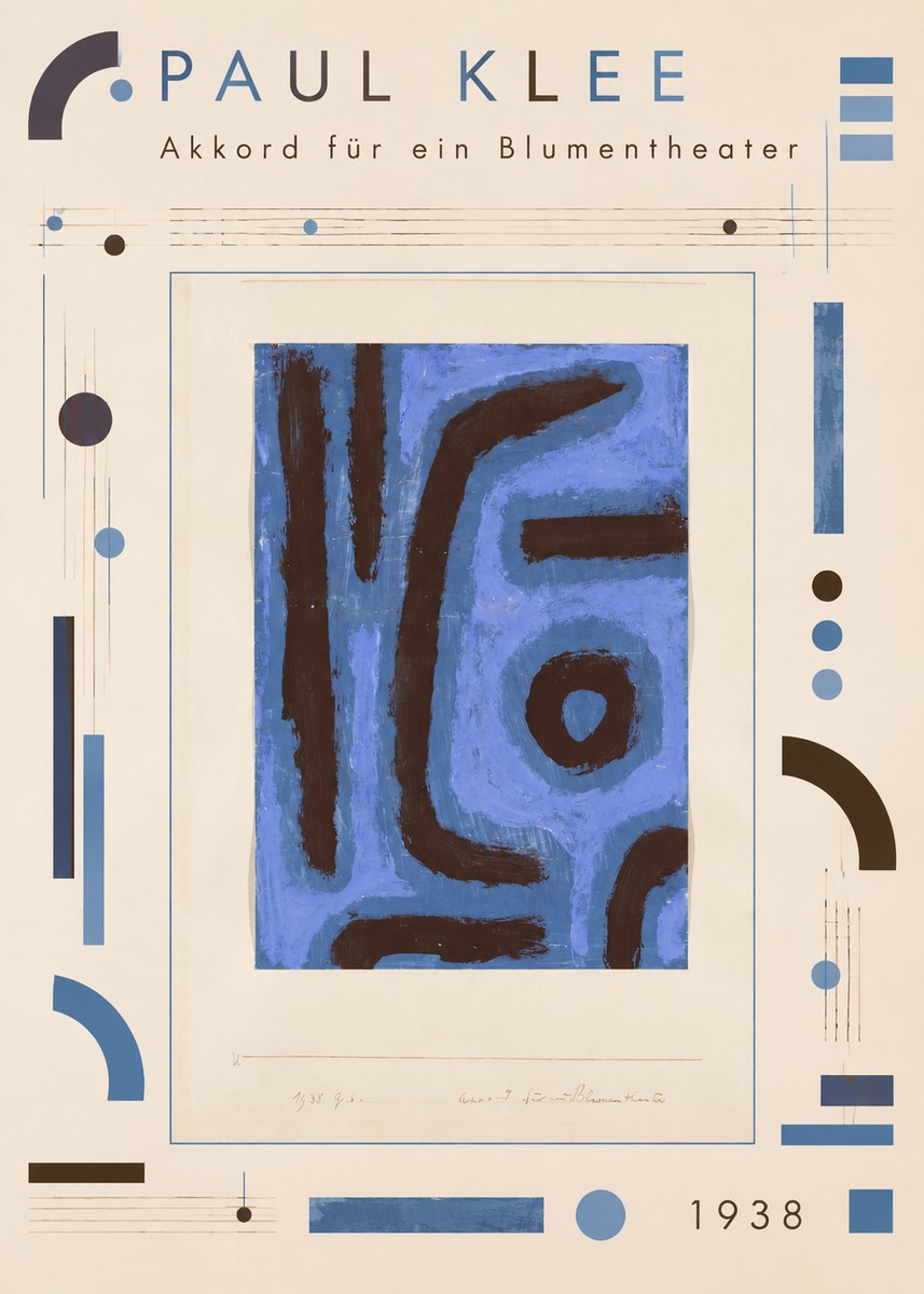 Paul Klee Akkord Für Ein Blumentheater No4 - Plakát