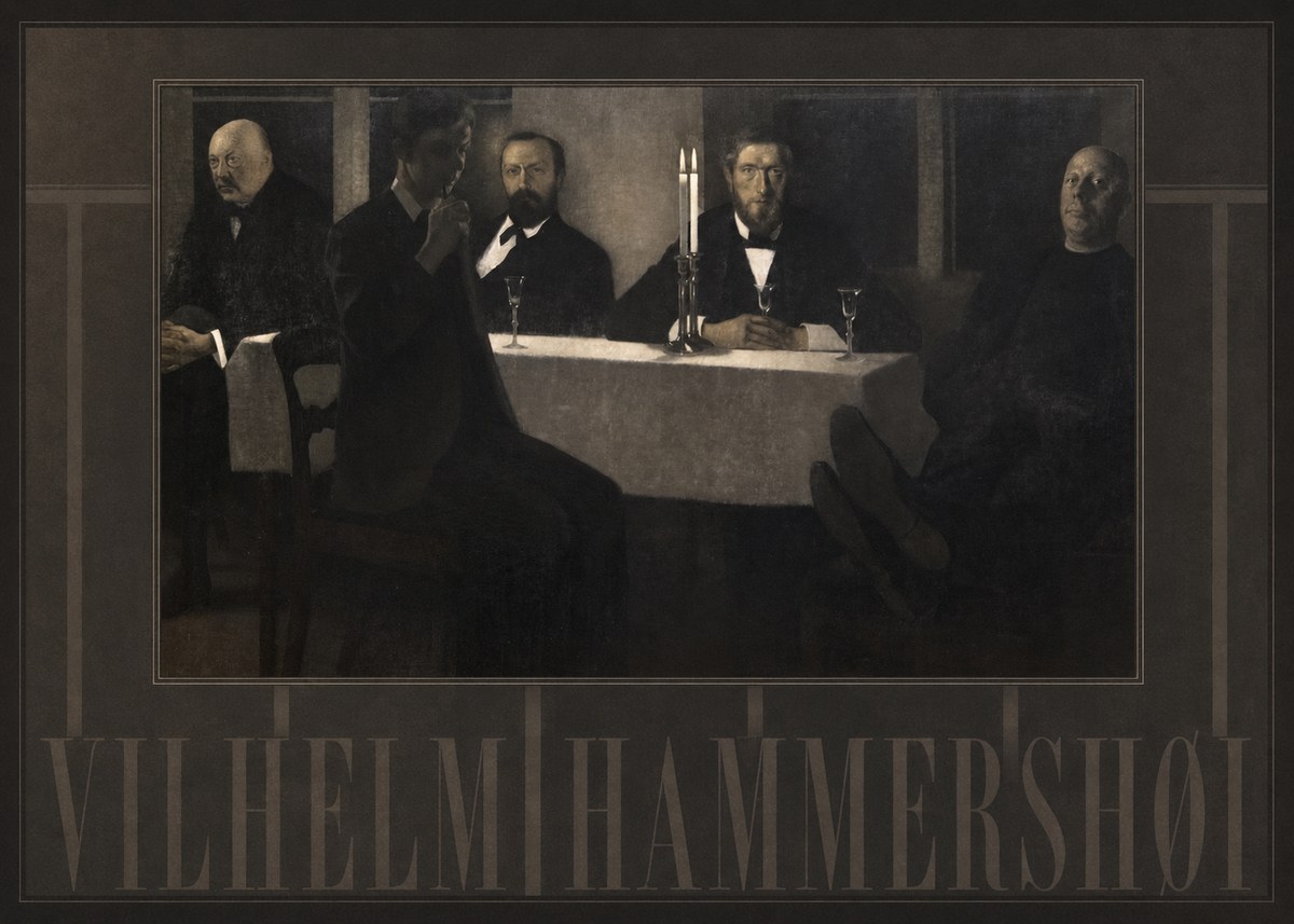 Vilhelm Hammershøi Five Portraits II No4 - Plakát