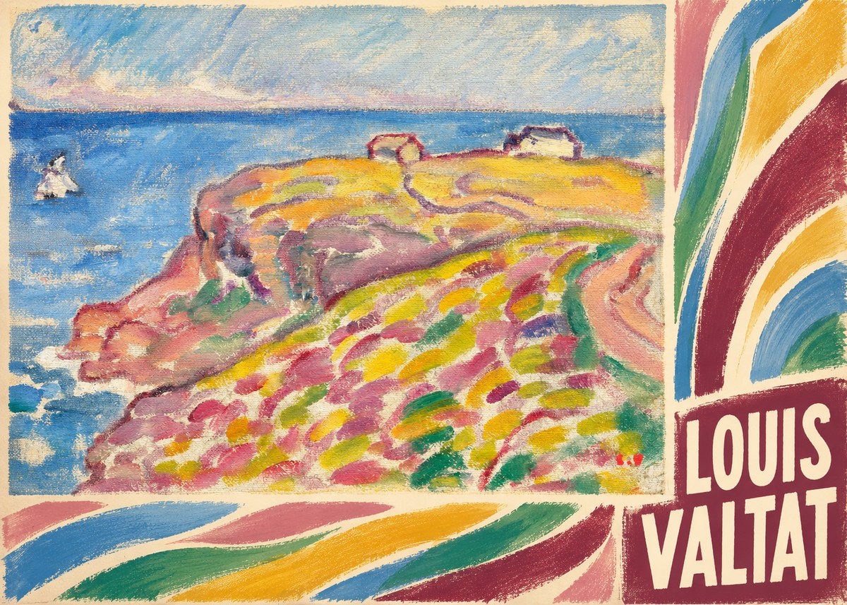 Louis Valtat Coastal Landscape with Bather No6 - Plakát