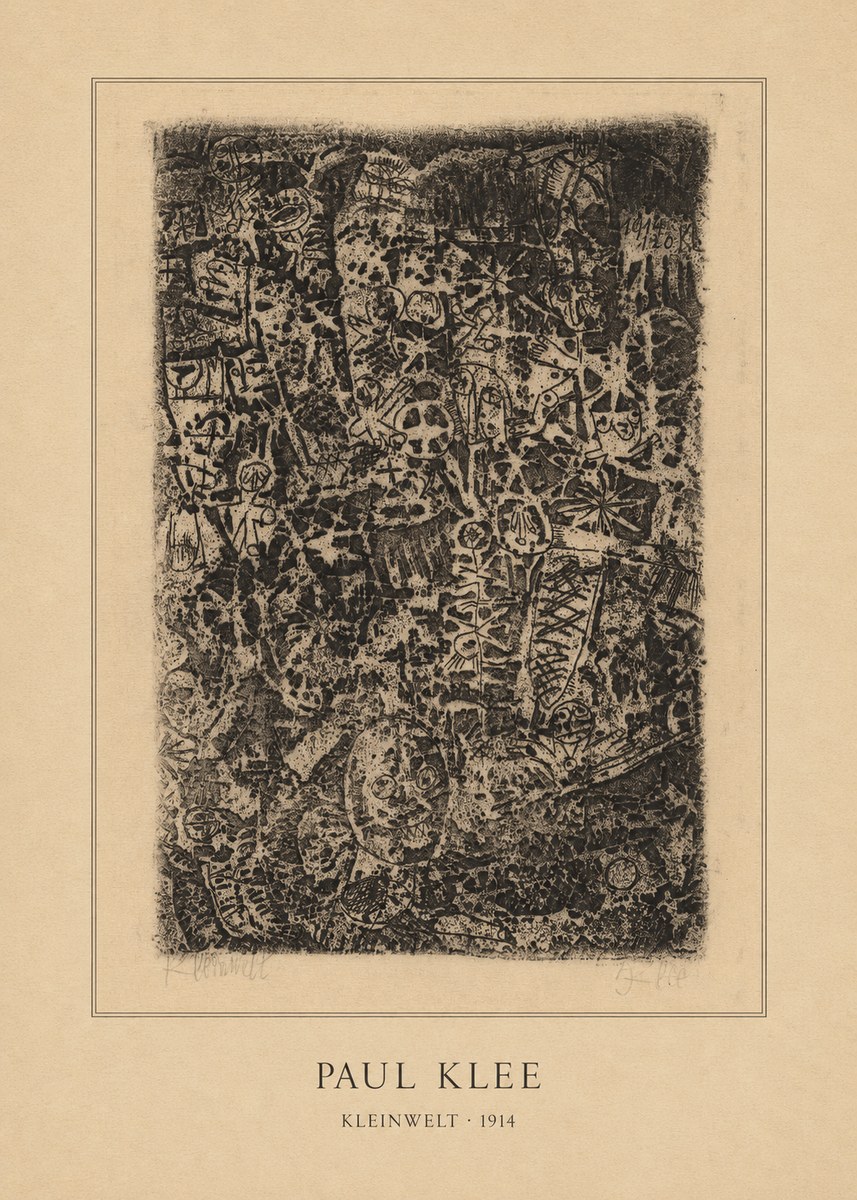 Paul Klee Kleinwelt No4 - Plakát