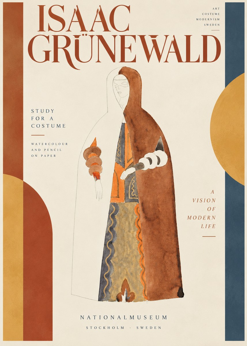 Isaac Grünewald Study for a Costume I No4 - Plakát