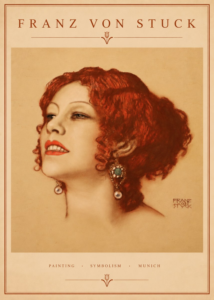 Franz von Stuck Medusa No2 - Plakát
