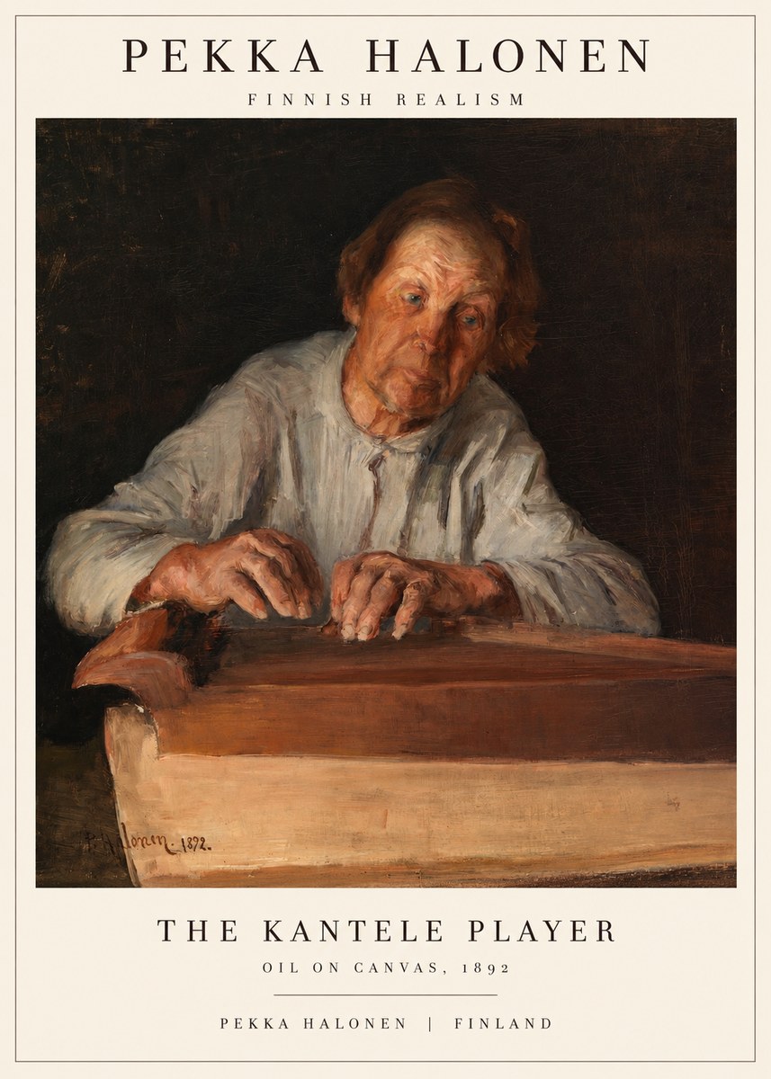 Pekka Halonen The Kantele Player No1 - Plakát