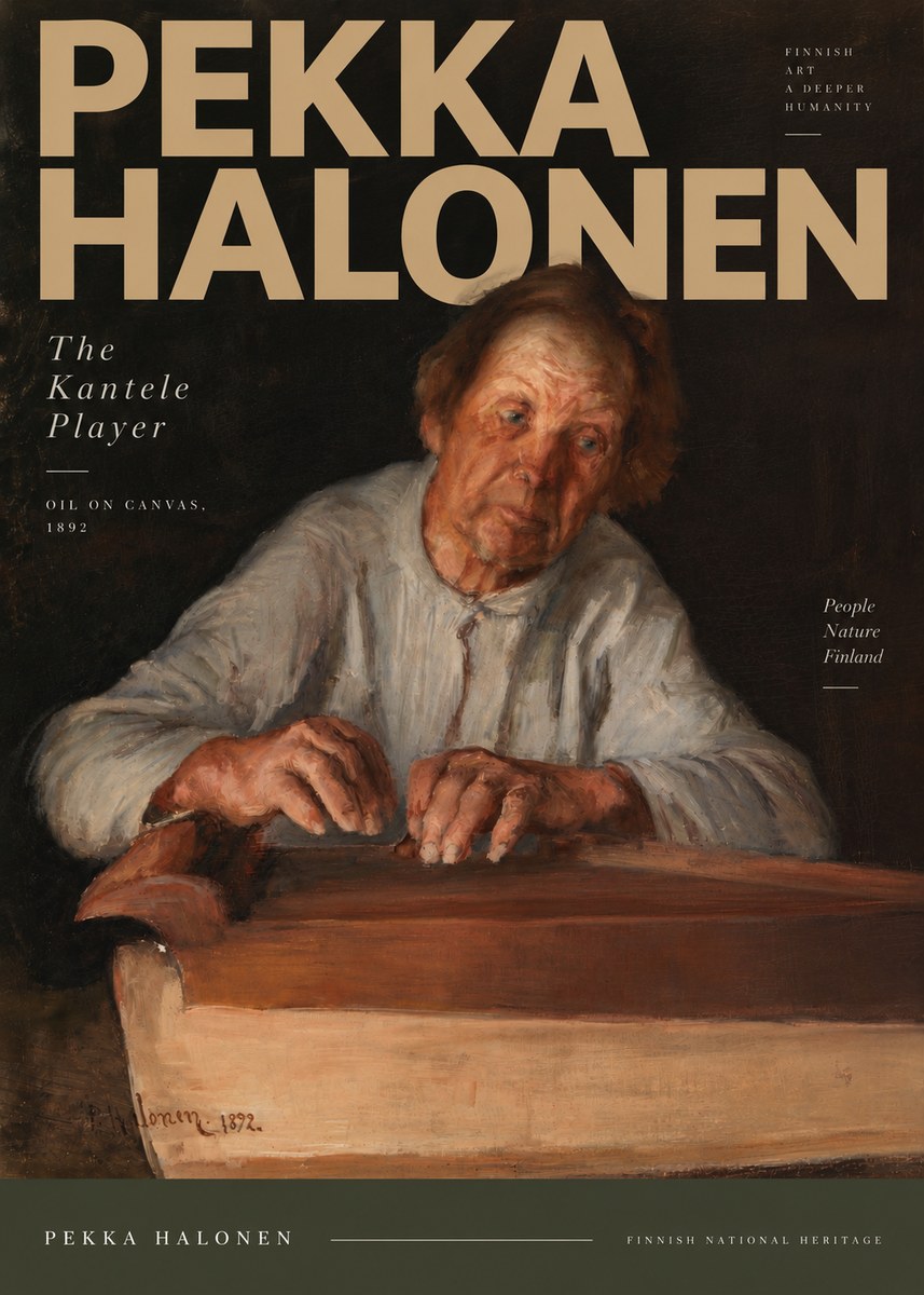 Pekka Halonen The Kantele Player No5 - Plakát