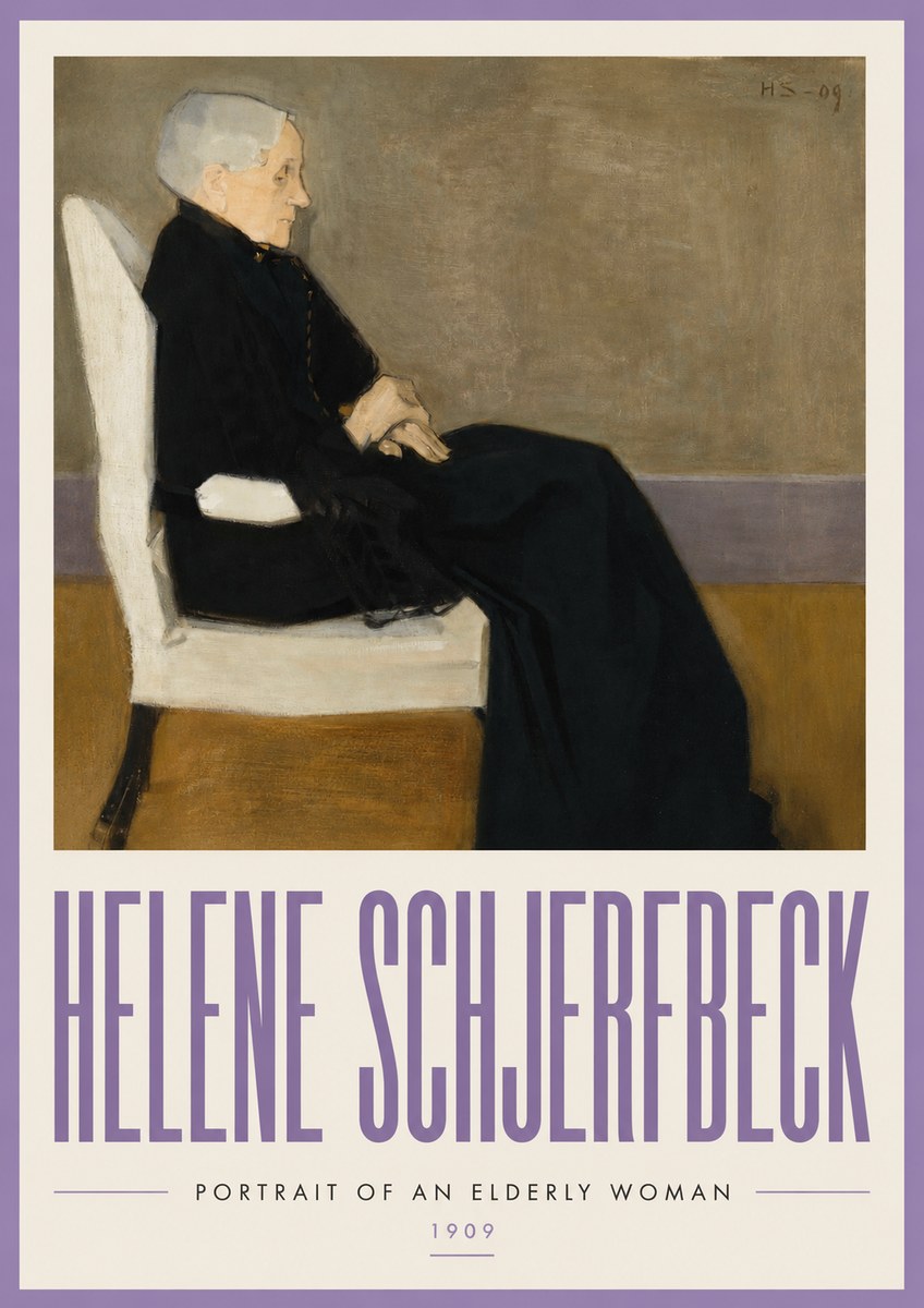Helene Schjerfbeck Portrait of an Elderly Woman No3 - Plakát