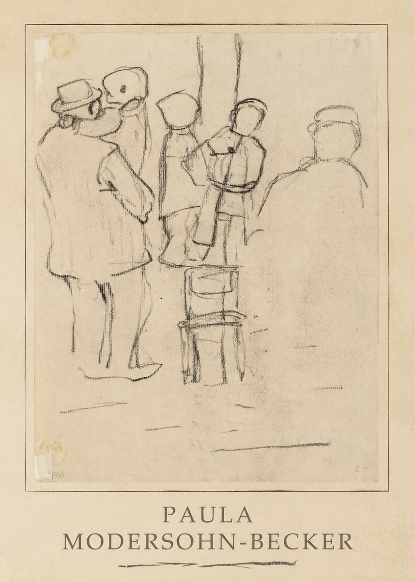 Paula Modersohn-Becker Studies of Figures No3 - Plakát