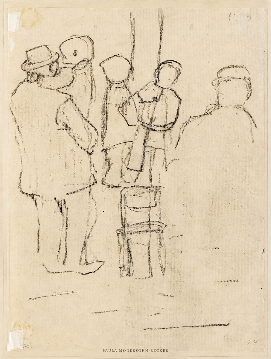 Paula Modersohn-Becker Studies of Figures No5 - Plakát