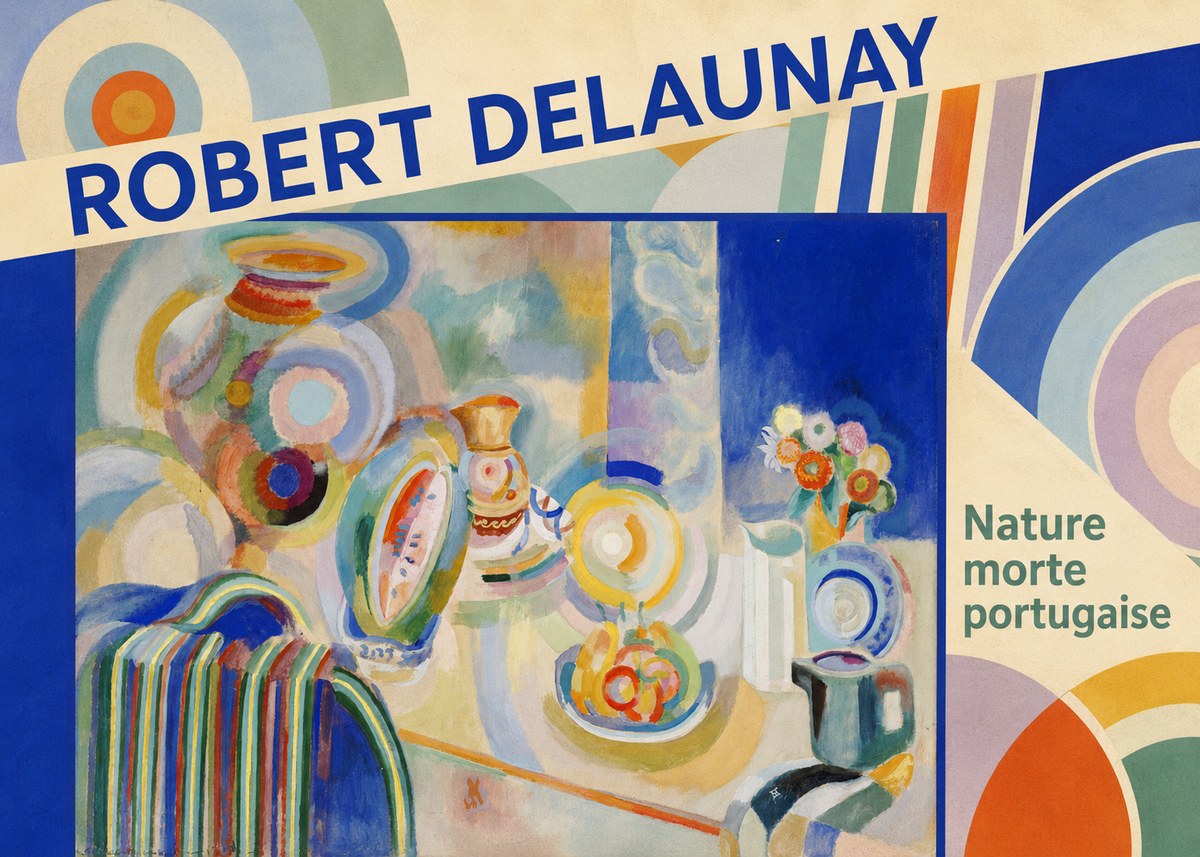 Robert Delaunay Nature Morte Portugaise No5 - Plakát