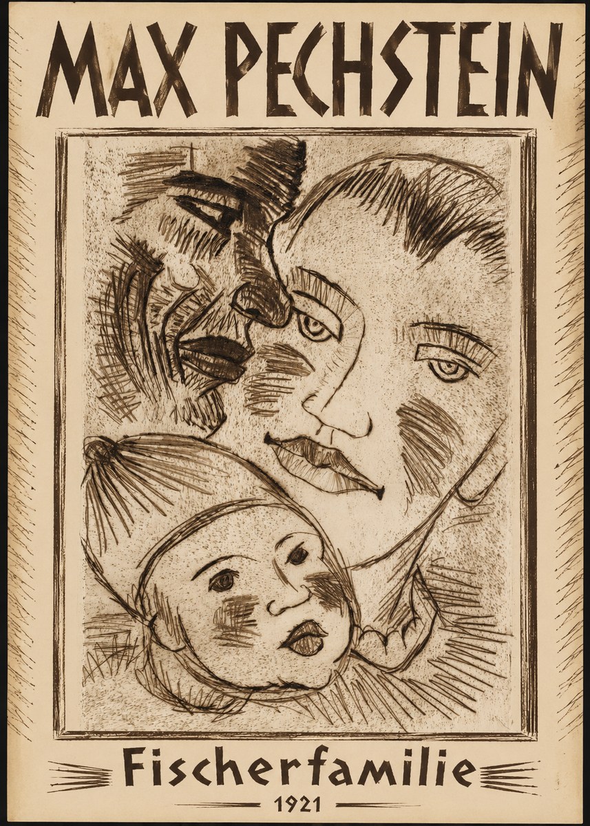 Max Pechstein Fischerfamilie No1 - Plakát