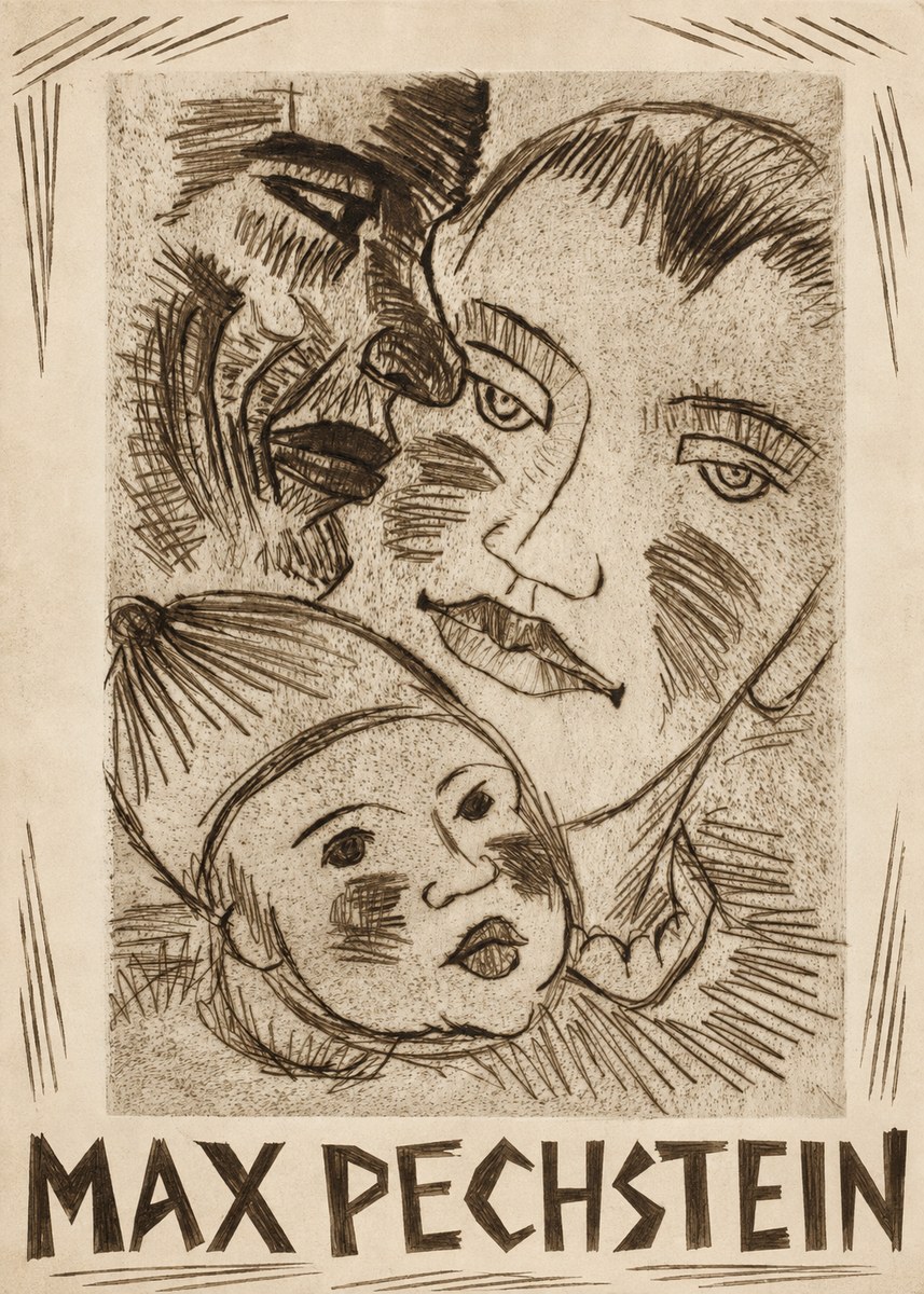 Max Pechstein Fischerfamilie No2 - Plakát
