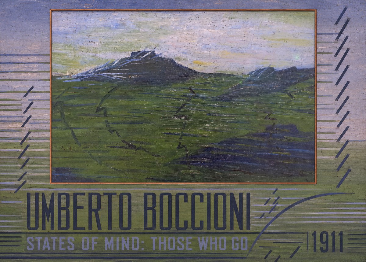 Umberto Boccioni States of Mind: Those Who Go No3 - Plakát