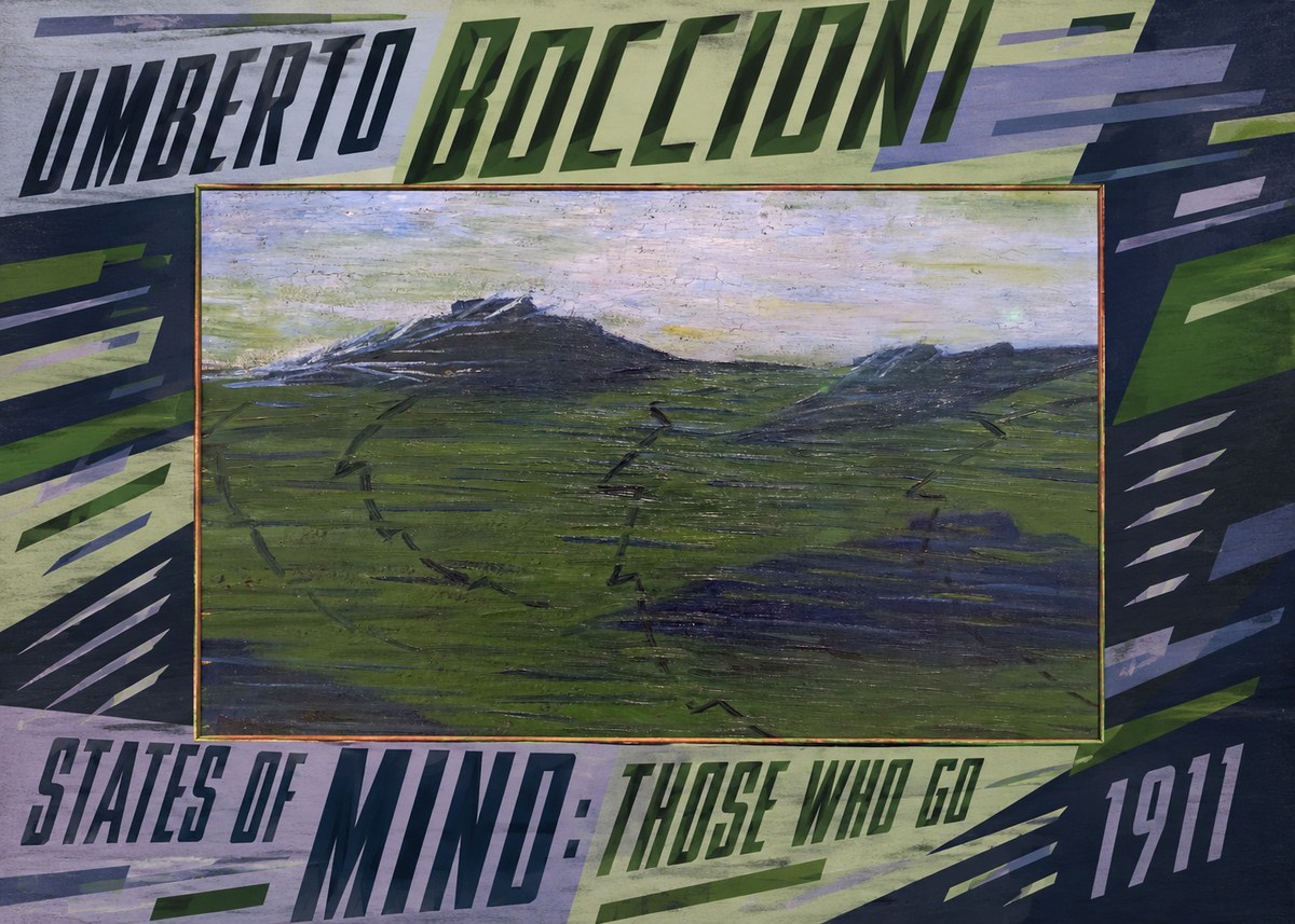 Umberto Boccioni States of Mind: Those Who Go No5 - Plakát