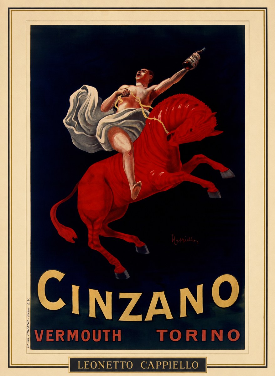 Leonetto Cappiello Cinzano Vermouth No1 - Plakát
