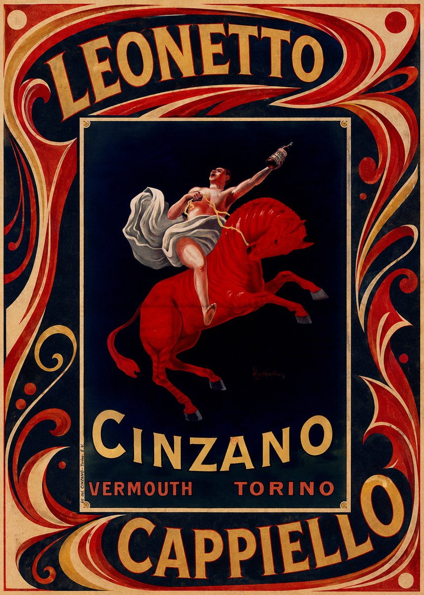 Leonetto Cappiello Cinzano Vermouth No5 - Plakát
