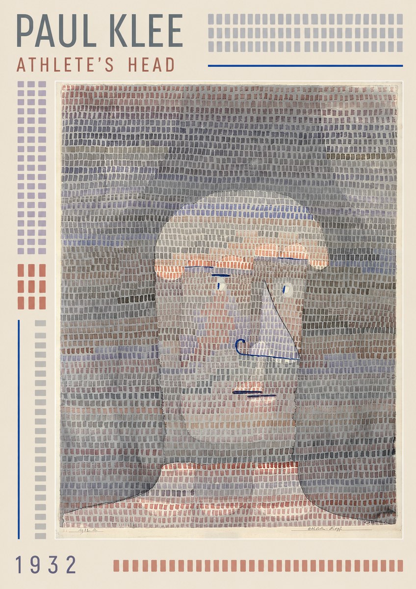 Paul Klee Athlete's Head No1 - Plakát