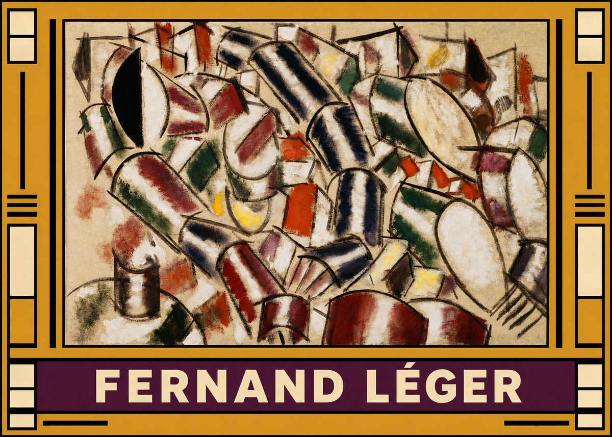Fernand Léger Contraste De Formes No5 - Plakát