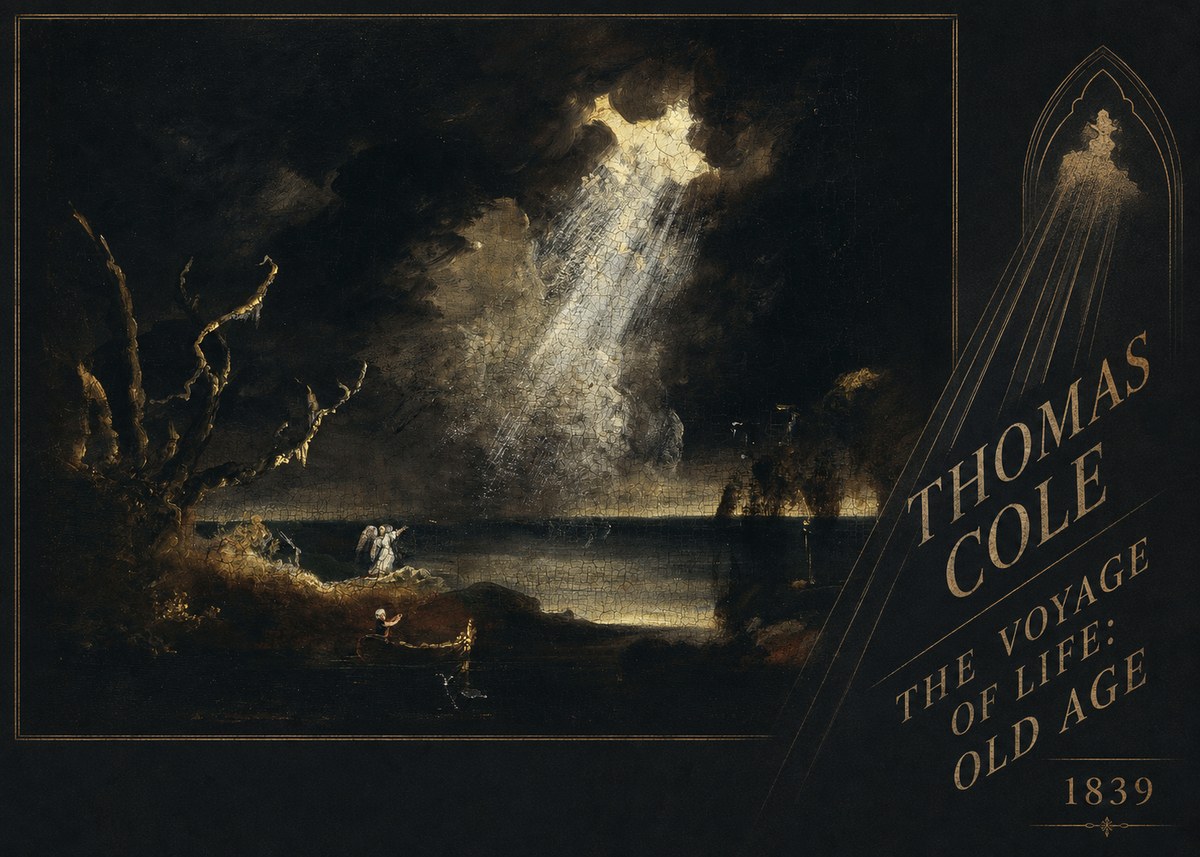 Thomas Cole The Voyage of Life: Old Age I No2 - Plakát