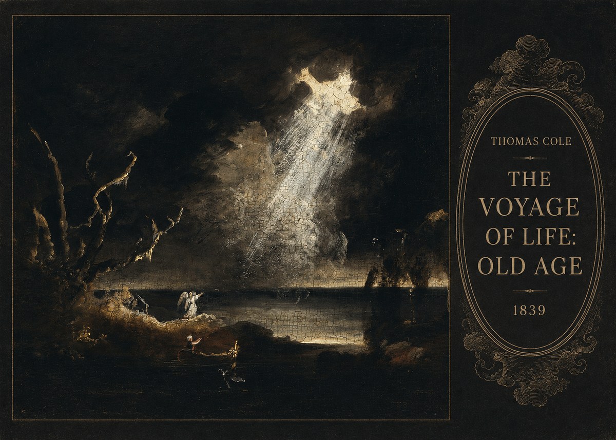 Thomas Cole The Voyage of Life: Old Age I No5 - Plakát