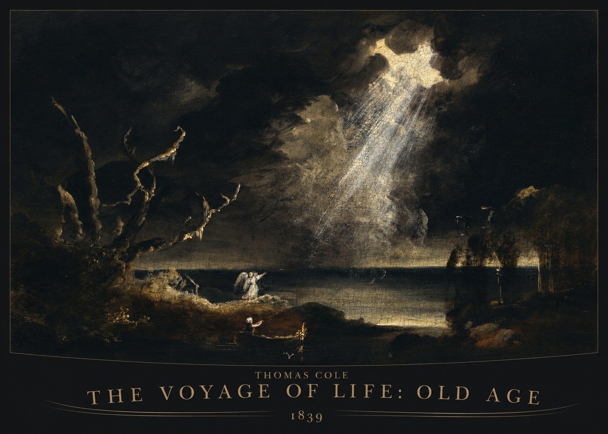 Thomas Cole The Voyage of Life: Old Age I No6 - Plakát