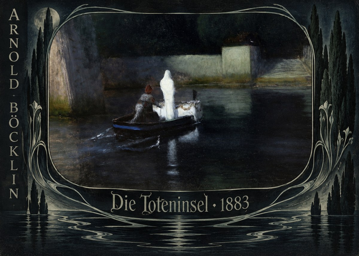 Arnold Böcklin Die Toteninsel III No6 - Plakát