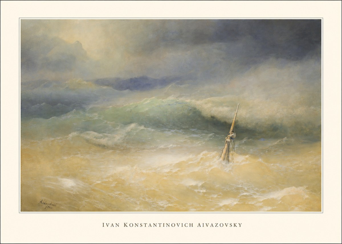 Ivan Konstantinovich Aivazovsky Shipwreck Scene No2 - Plakát