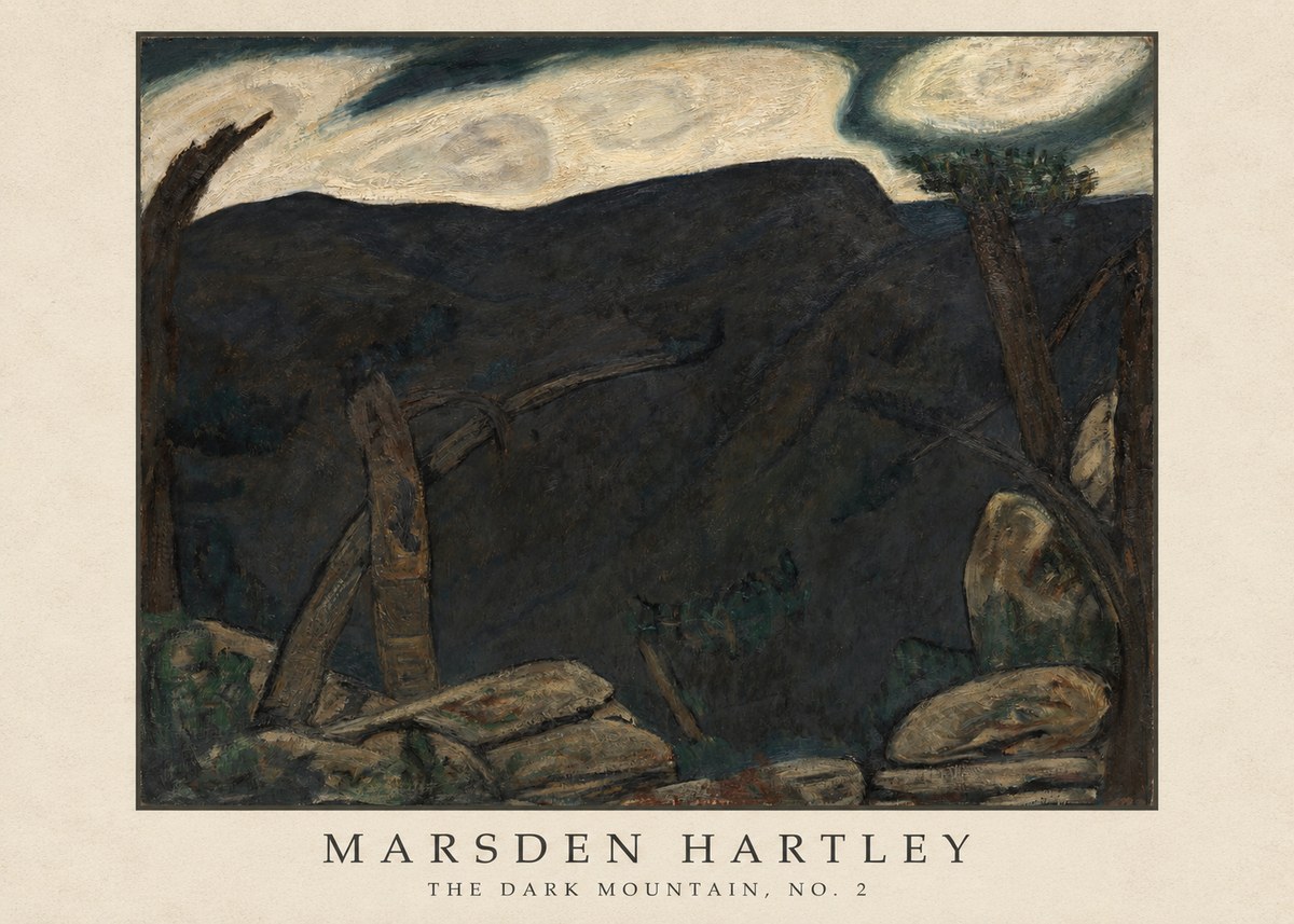 Marsden Hartley The Dark Mountain, No. 2 No4 - Plakát
