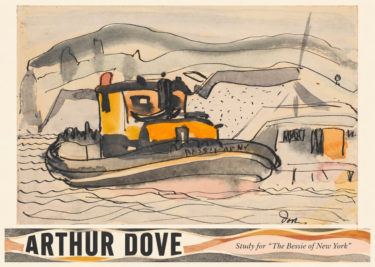 Arthur Dove Study for "the Bessie of New York" No3 - Plakát