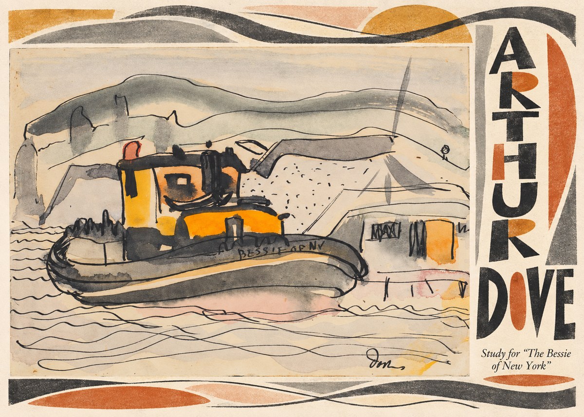 Arthur Dove Study for "the Bessie of New York" No5 - Plakát