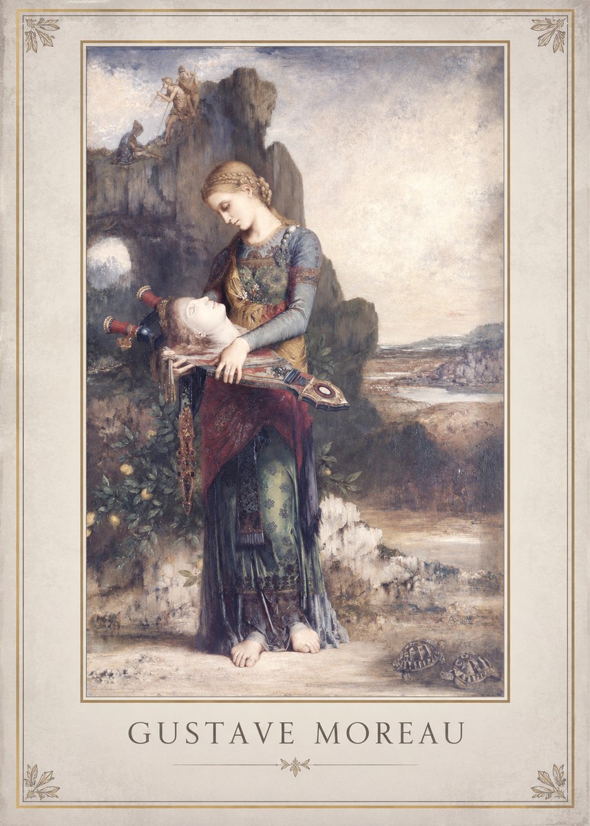 Gustave Moreau Salome with the Head of John the Baptist No1 - Plakát