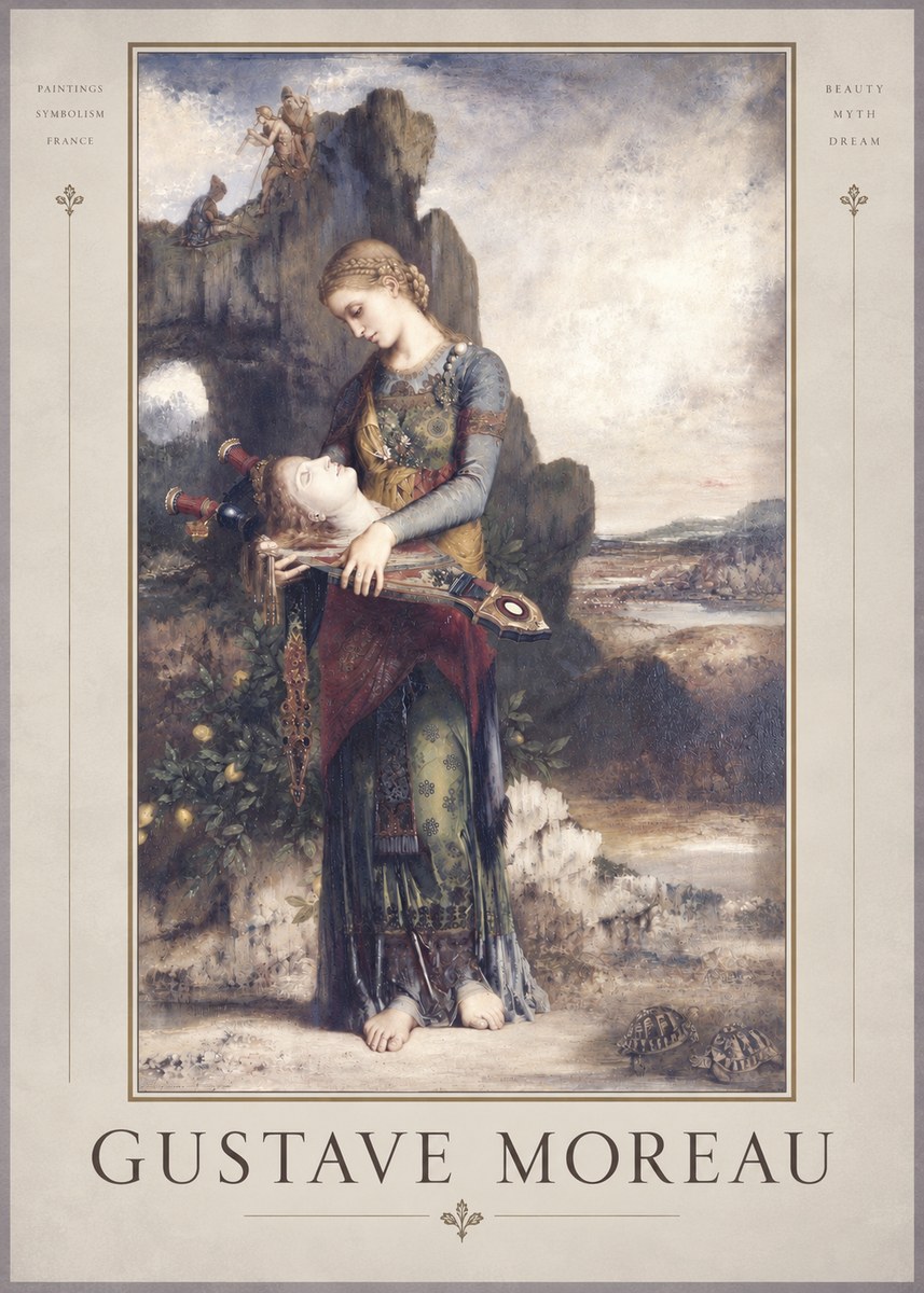 Gustave Moreau Salome with the Head of John the Baptist No4 - Plakát
