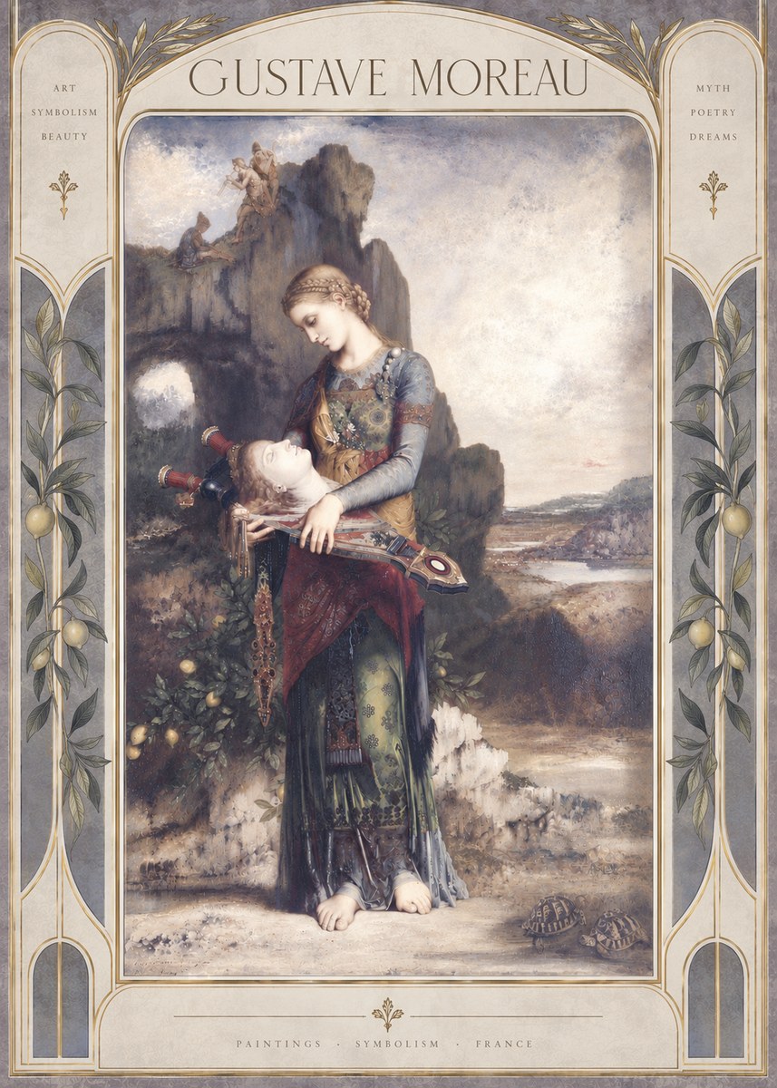 Gustave Moreau Salome with the Head of John the Baptist No6 - Plakát