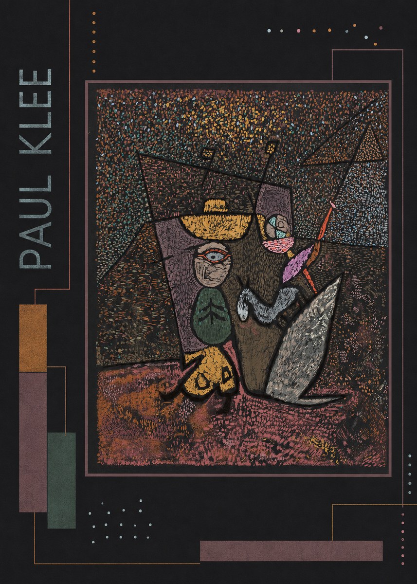 Paul Klee Man, Beast and Plant No2 - Plakát